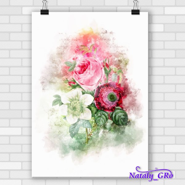 Модные постеры цветы