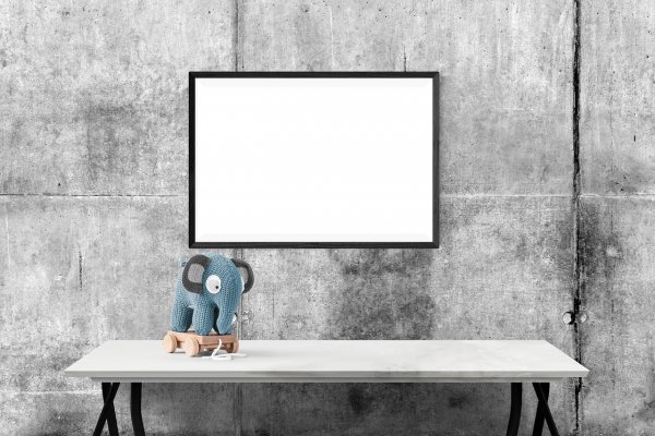 Бетонная стена мокап