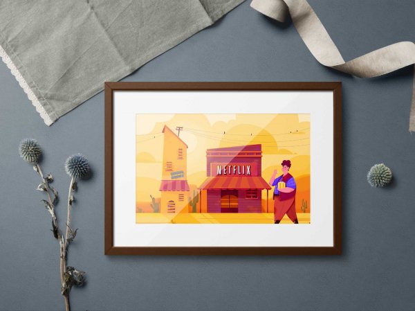 Mock up картина