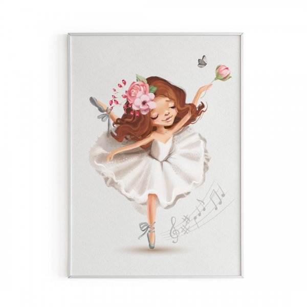 Постер девочка балерина