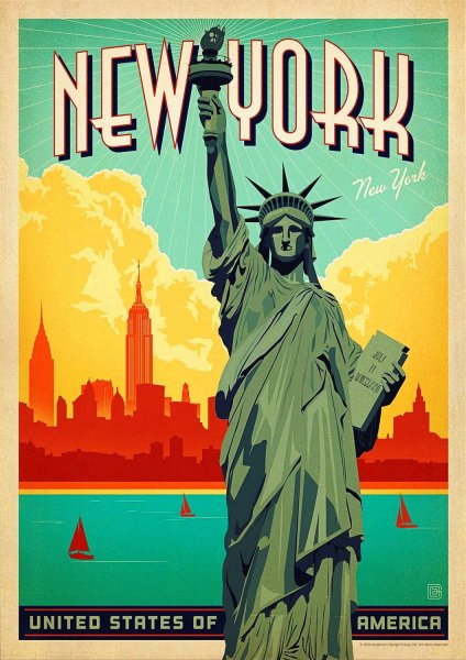 Американские Винтажные постеры