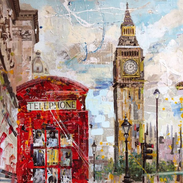 Биг Бен и флаг Англии