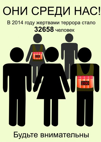 Современный социальный плакат