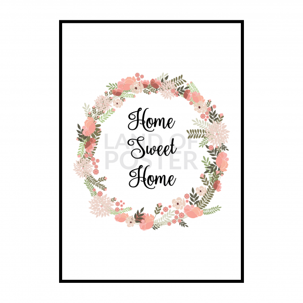 Постер с надписью Home