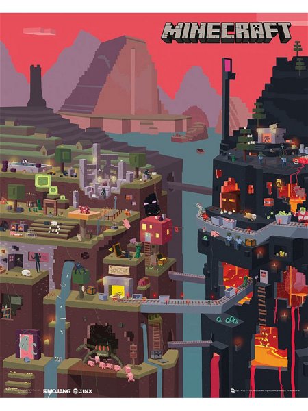 Плакат игры майнкрафт