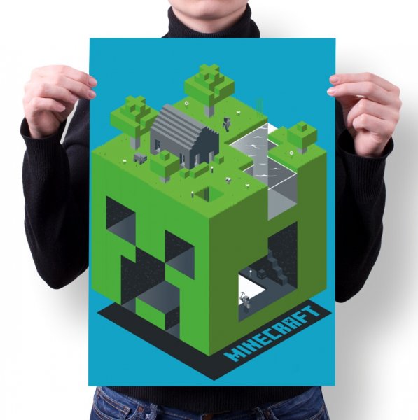 Плакат из МАЙНКРАФТА