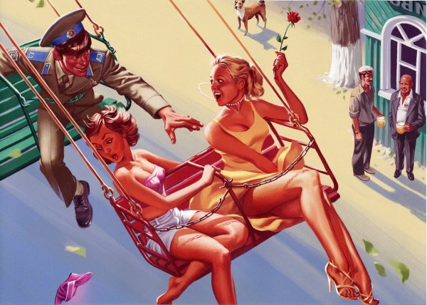 Пин ап художник Валерий Барыкин