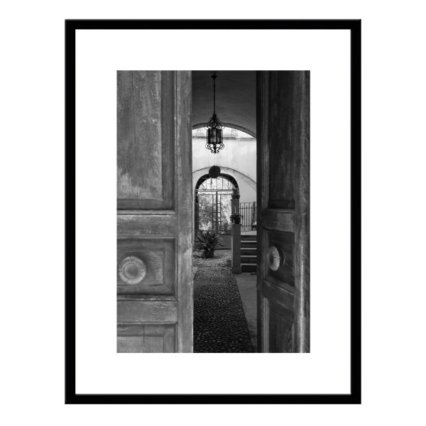 Постер 30х40 старый дворик