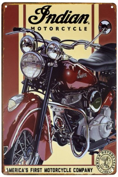 Индиан Мотосайкл плакат