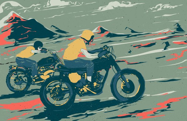 Винтажные постеры мотоциклы