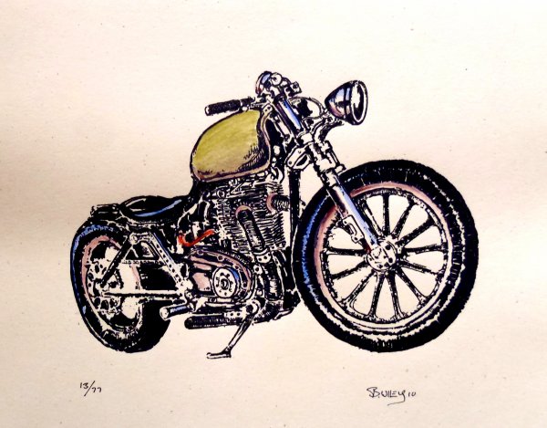 Ретро мото плакаты