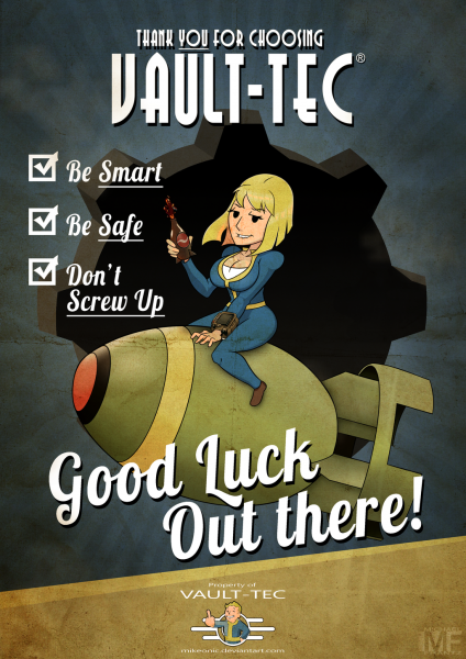 Плакат фоллаут 4 Нюка кола