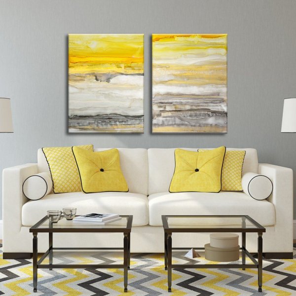 Интерьерная живопись желтый