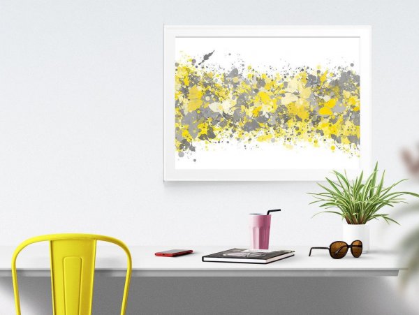 Желто серая картина