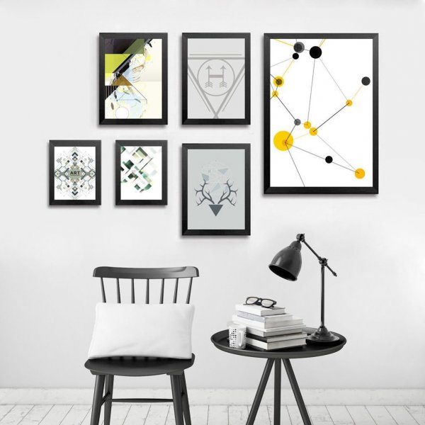 Декор рамка на стену геометрия