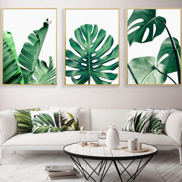 Листья пальмы в интерьере