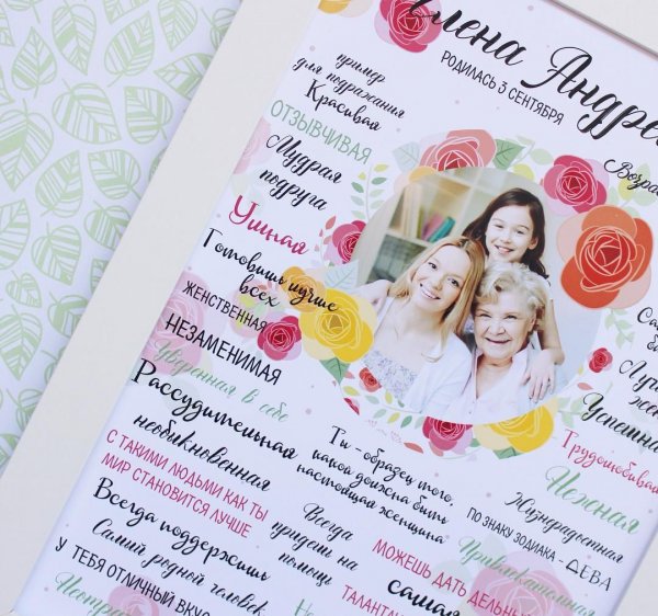 Поздравительные постеры маме