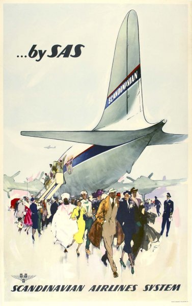 Рекламные плакаты авиакомпаний