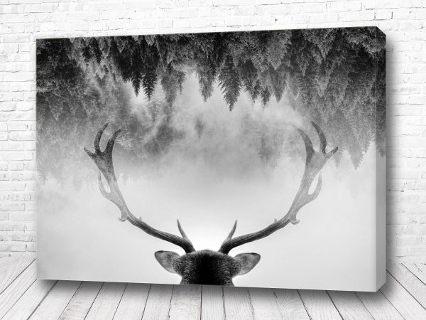 Олень Постер в скандинавском стиле