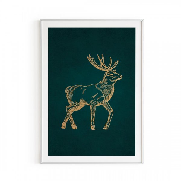 Постер олень большой