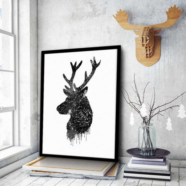 Постер на стену олень