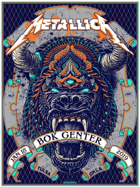 Metallica 1988 постеры