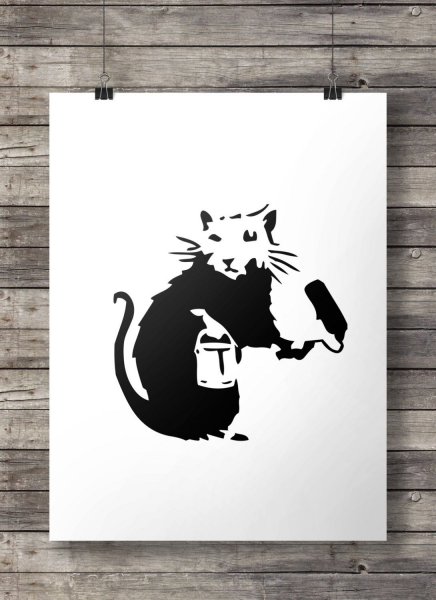 Роберт Бэнкси граффити