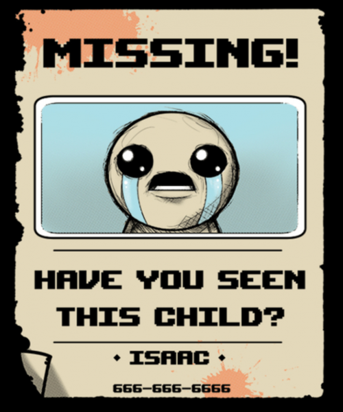 Missing poster Айзек