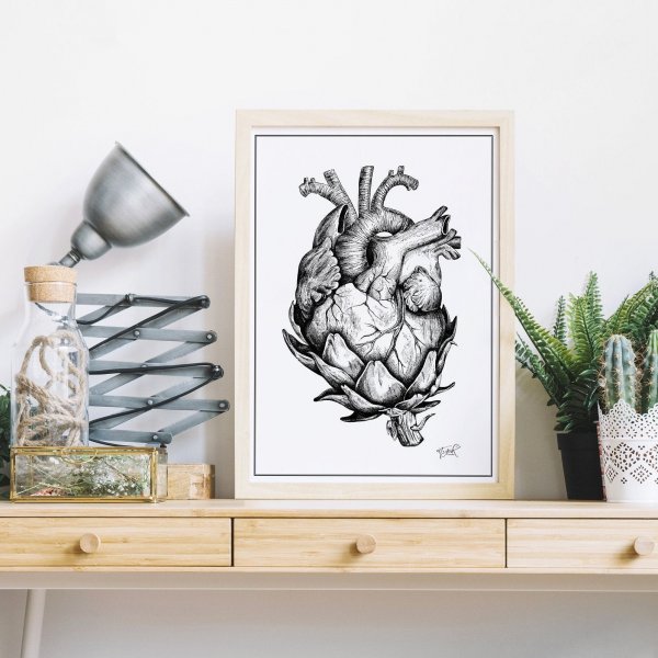 Постеры с артишоками в интерьере