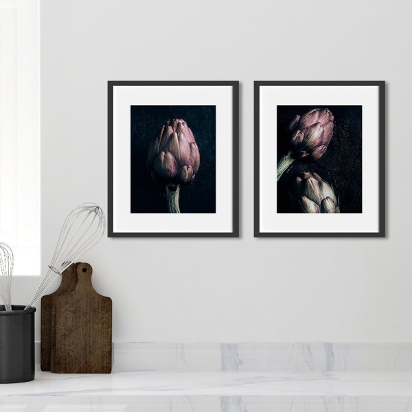 Ботаническая иллюстрация акварель артишок