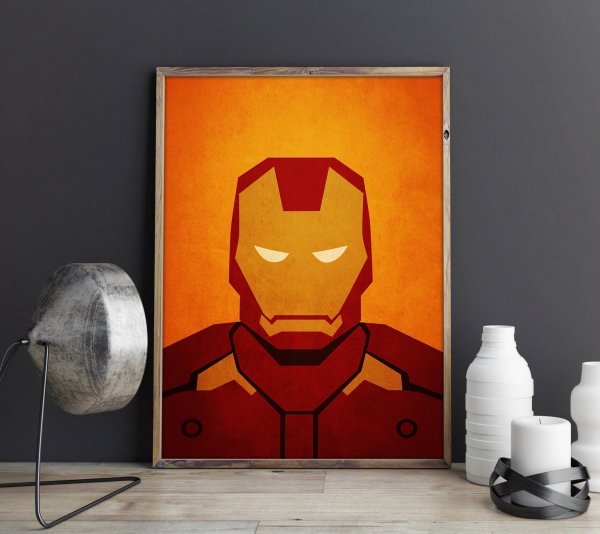 Марвел постеры Минимализм