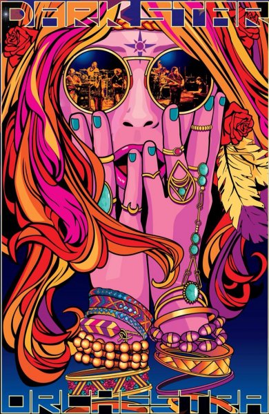 Плакаты в стиле хиппи