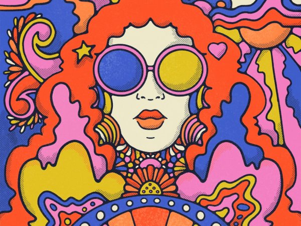 Psychedelic стиль плакаты