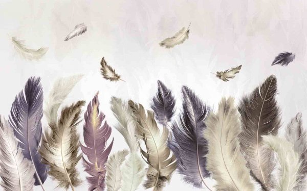 Фреска перья