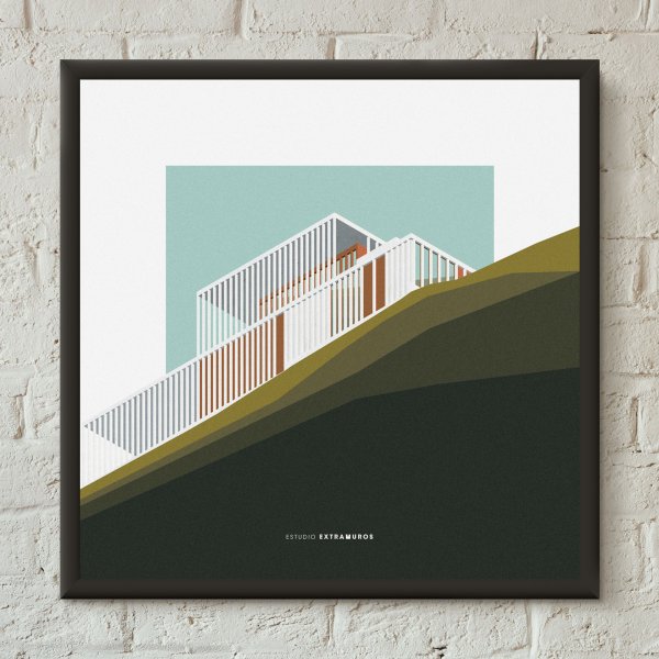 Постер темная архитектура