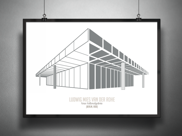 Плакаты для архитектуры Минимализм