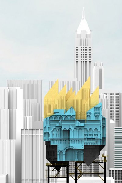 Образ современной архитектуры коллаж