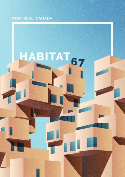 Дизайнерские плакаты архитектура