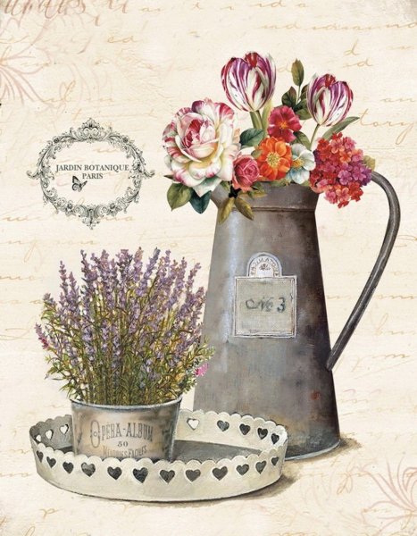 Принты для декупажа в стиле Прованс