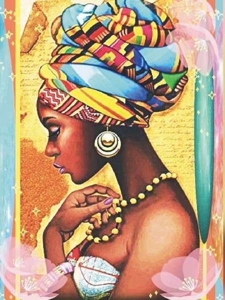 Картина девушка африканка