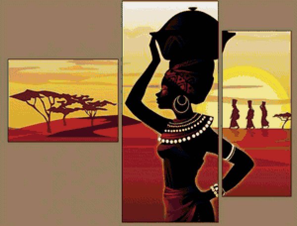 Африканские мотивы женщины