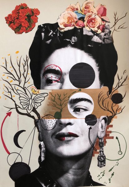 Коллаж графический ретро