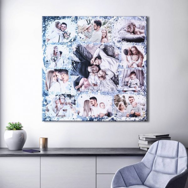 Печать на холсте коллаж