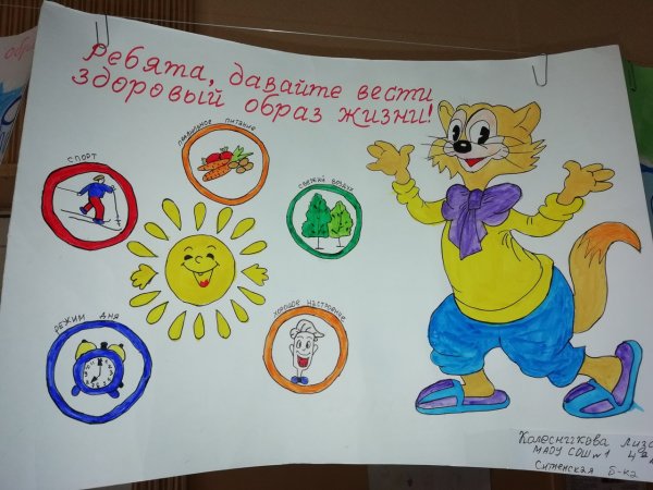 Плакат мы за здоровый образ жизни