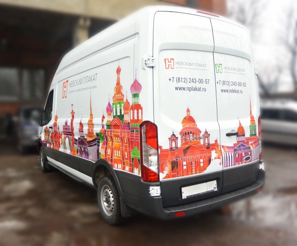 Занавески рекламное оформление на транспорте