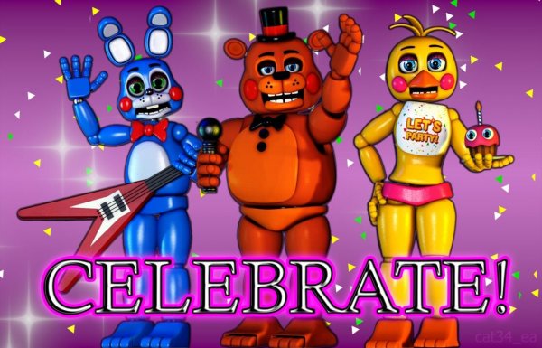 ФНАФ плакат celebrate