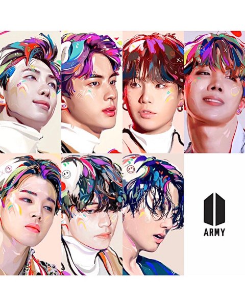 Группа БТС 2020 плакат