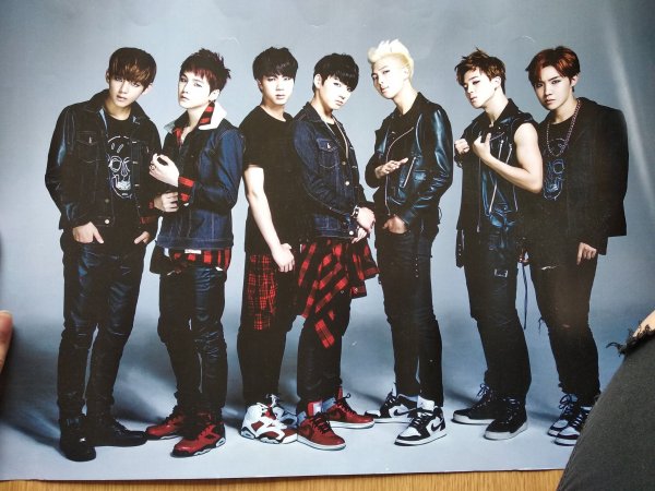 БТС вся группа плакат