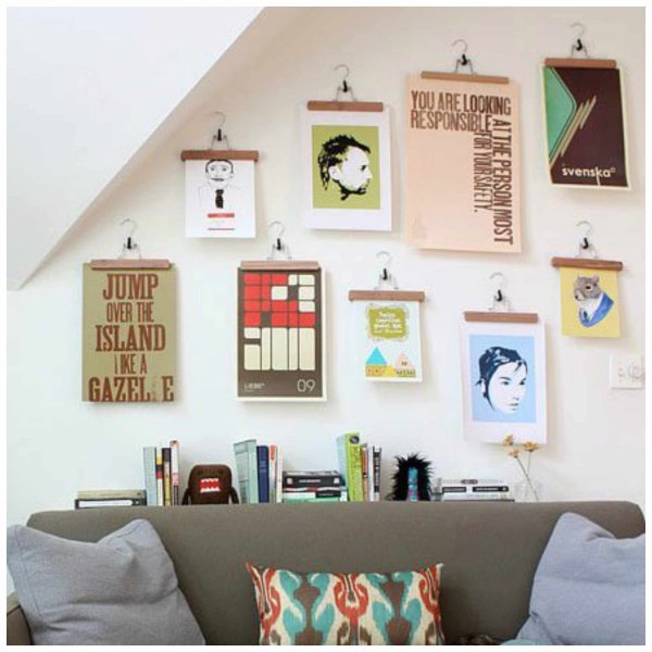 Способы повесить плакат на стену