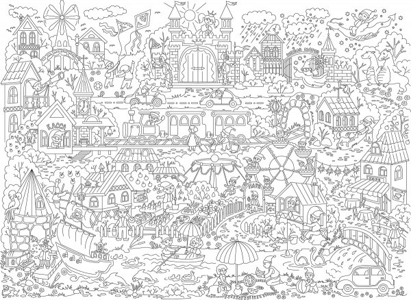 Большая раскраска